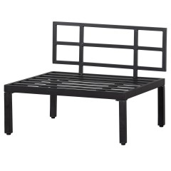 3GDE946 ALU BENCH OUTDOOR BLACK 73X90X83 10KG 275EURO 